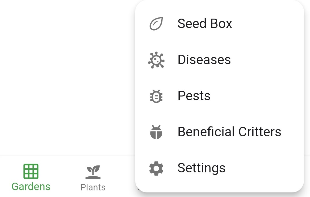 Screenshot of the Seed Box menu option